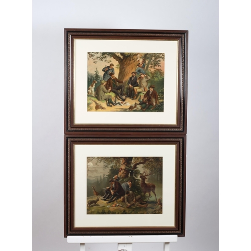 843 - BEFORE AND AFTER THE HUNT
A pair of amusing coloured prints
32cm (h) x 40cm (w)