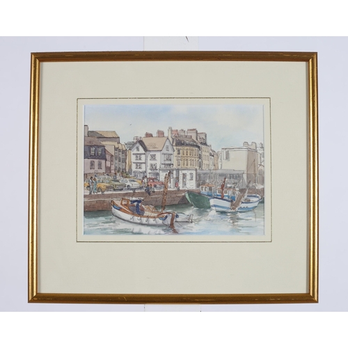 473 - A. TRUSCOTT
The Barbican Plymouth
Watercolour
Inscribed verso
14cm (h) x 19cm (w)