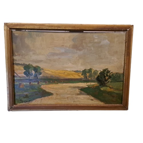 676 - WOODED LANDSCAPE 
Watercolour
Signed lower right
27cm (h) x 35cm (w) together with after J.H. CRAIG
... 