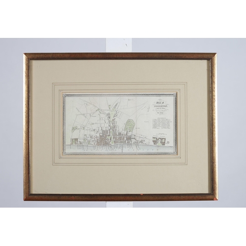 700 - A FRAMED PLAN OF BRIGHTON with the latest improvements to 1833
14cm (h) x 25cm (w)