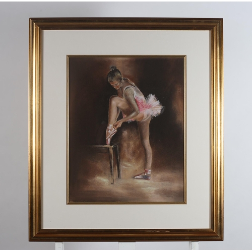 126 - MURTAGH IRISH SCHOOL, 
Study of a Ballerina
Pastel
Signed lower right
50cm (h) x 39cm (w)