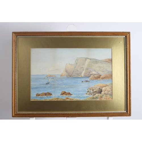 325 - LATE 19TH CENTURY 
Seascape with Sailing Boat 
Watercolour 
Monogrammed lower right A.A.
Dated 1903
... 