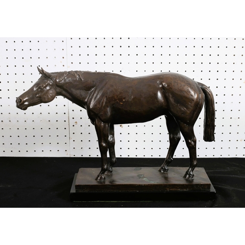 514 - WILLIAM NEWTON  
A cast bronze figure modelled as a horse shown standing 
Limited edition 
Signed an... 