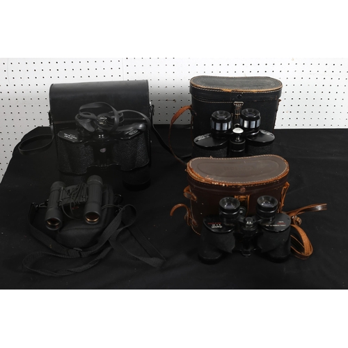 531 - A PAIR OF CANON 8X30 BINOCULARS in leather case together with a pair of LR Vision 1600 x 25, day and... 