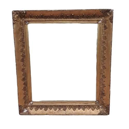 648 - THREE GILT FRAME MIRRORS to include a 19th Century example the rectangular plate within a foliate mo... 