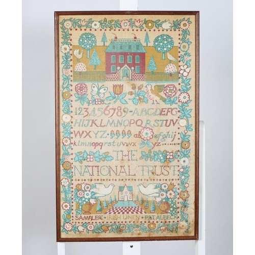 780 - PAT ALBECK 
An Irish Linen Sampler 
73cm (h) x 45cm (w)