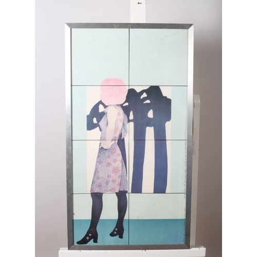 288 - ROBERT BALLAGH
Woman with a Pierre Soulages 
from the original in the Bank of Ireland Collection 
Pu... 