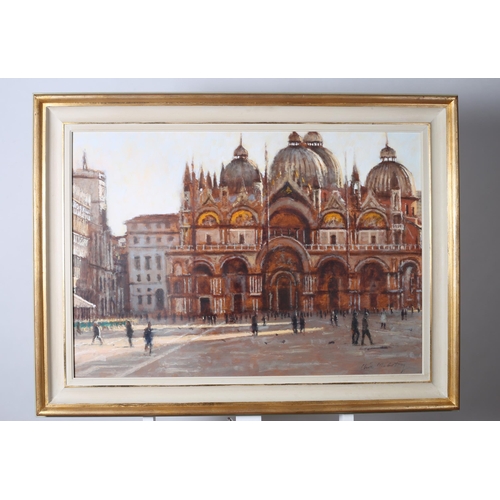 304 - CLIVE MCCARTNEY
Morning The Basilica of St. Marks Venice
Acrylic on board
Signed lower right
Bears l... 