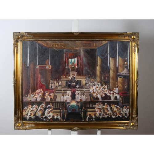 305 - after John Lavery
FUNERAL OF MICHAEL COLLINS
Oil on canvas
75cm (h) x 100cm (w)