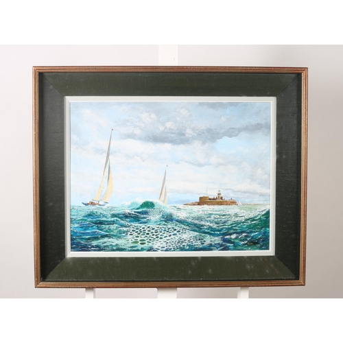 511 - JOHN RYAN
The Hook Lighthouse Co. Wexford Ireland
Oil on board
Signed lower right
45cm (h) x 56cm (w... 