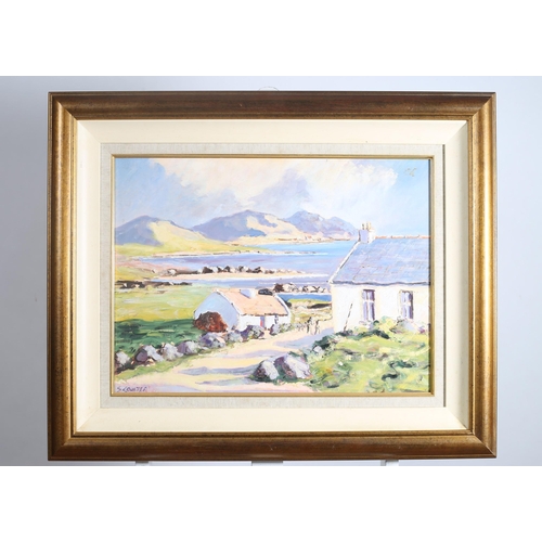 695 - SAM COULTER
The Glenties Donegal
Oil on board
Signed lower left
44cm (h) x 60cm (w)