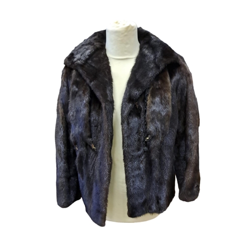 746 - TWO MINK JACKETS together with two silver mink stoles, a mink stole and silver mink hat (6)