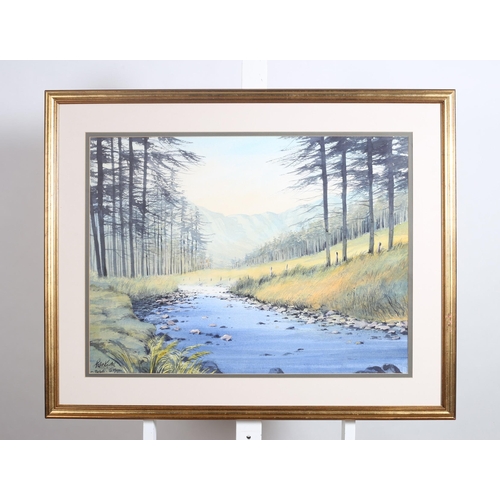 122 - PETER KNUTTEL 
Delphi Co. Mayo
Watercolour
Signed lower left 
Inscribed
54cm (h) x 73cm (w)