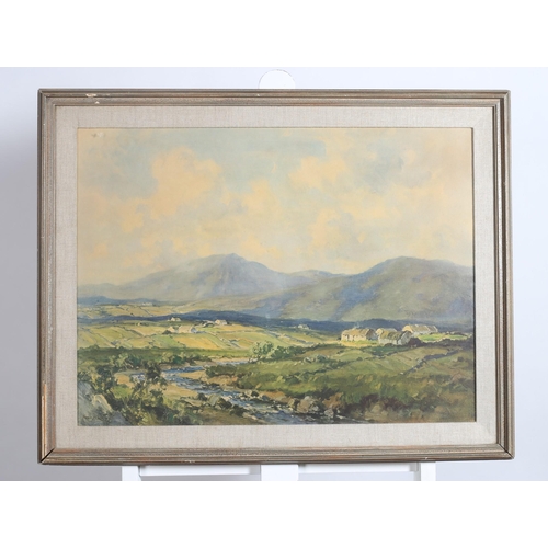 124 - FRANK MCKELVEY
Near Falcarragh Donegal 
A coloured print 
47cm (h) x 60cm (w)