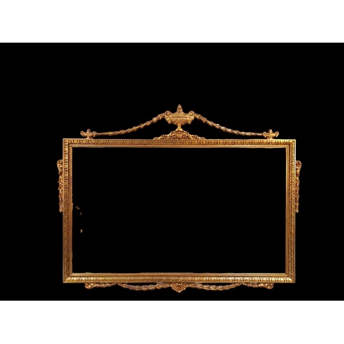 201 - AN ADAMS DESIGN MIRROR the rectangular bevelled glass plate within an egg and dart frame surmounted ... 