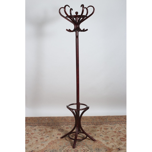 227 - A BENTWOOD HAT COAT AND STICK STAND of typical form 
193cm (h)