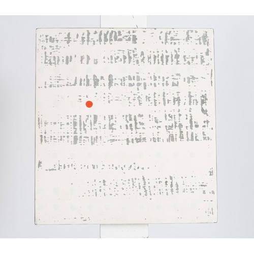 383 - MATHEW MITCHEL
Glyph III
Mixed media on board
Signed and inscribed verso 
23cm (h) x 21cm (w)