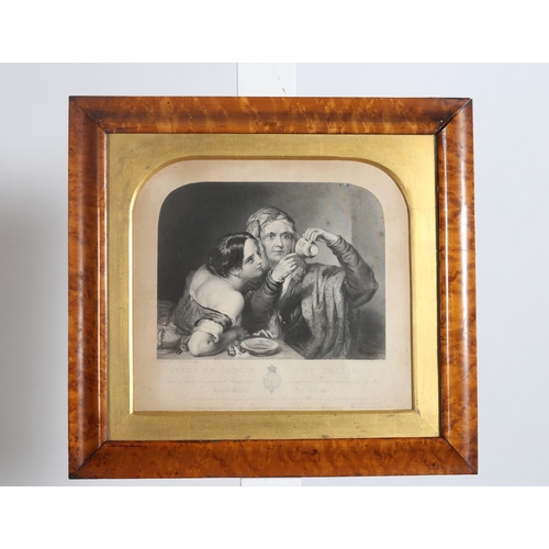 599 - C.W. SHARPE
Cup Tossing
A black and white engraving
In maple frame
38cm (h) x 40cm (w)