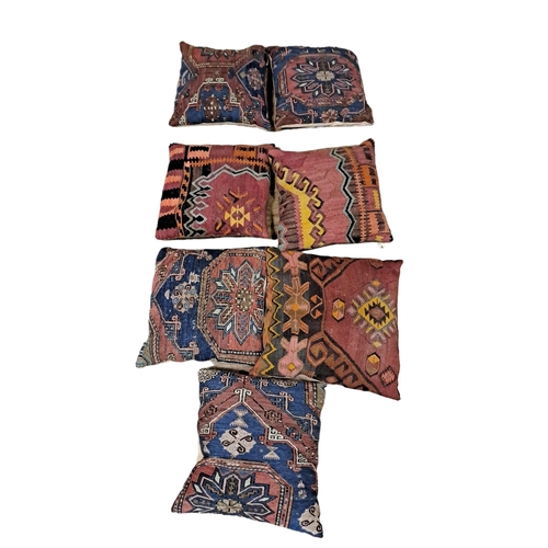 795 - SEVEN TURKISH WOOL CUSHIONS (4+3)