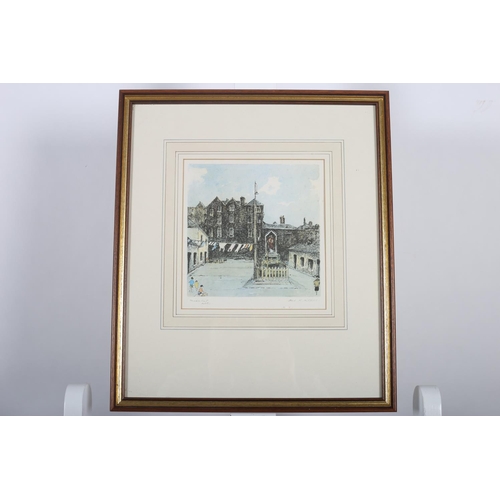 705 - FLORA H. MITCHELL 
Paradise Court Dublin  
A coloured print 
Signed in the margin 
20cm (h) x 19cm (... 