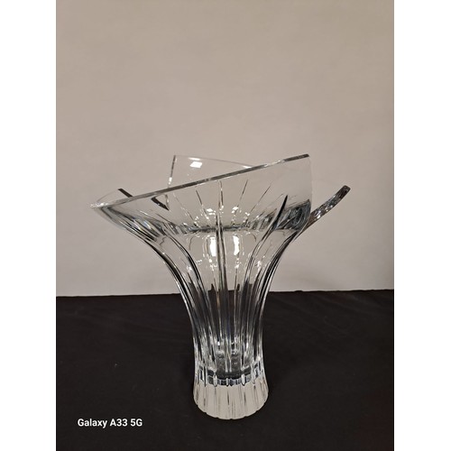 260 - A LOUISE KENNEDY 'AURORA' CUT GLASS VASE
32cm (h) x 35cm (w)