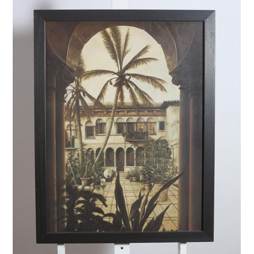 699 - CARIBBEAN HOMES 
Coloured prints
In hardwood frames
A pair
Each 79cm (h) x 59cm (w)