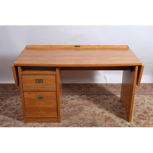 236 - **WITHDRAWN** A GAUTIER YEW WOOD TALLBOY of rectangular outline the shaped top with moulded gallery ... 