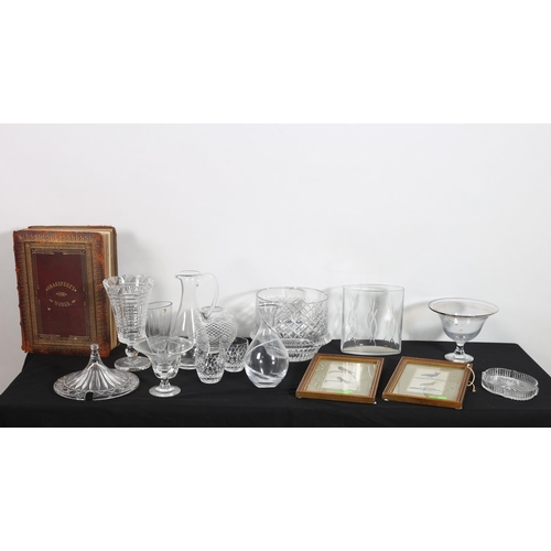 271 - A MISCELLANEOUS COLLECTION to include a Waterford cut glass bowl, a set of three Waterford cut glass... 