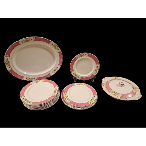 490 - A COLLECTION OF CHINA to include a fifteen piece Royal Doulton coffee set Sovereign Pattern, a forty... 