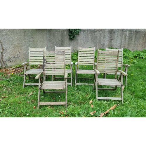 771 - A SET OF SIX GARDEN CHAIRS