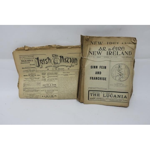 590 - ONE VOLUME OF THE IRISH PEOPLE, one bundle of New Ireland c.1900, one bundle of The Irish Nation c.1... 