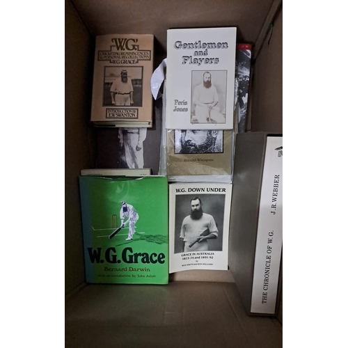 602 - W.G GRACE A COLLECTION OF CRICKET BOOKS (1 box)