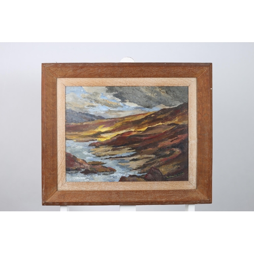 301 - ANNE S. KING-HARMON
Tidal Waters 
Oil on board
Signed lower right
35cm (h) x 45cm (w)