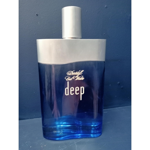 534 - A LARGE DAVIDOFF COOL WATER PERFUME BOTTLE 40cm (h) x 21cm (w) x 7cm (d)