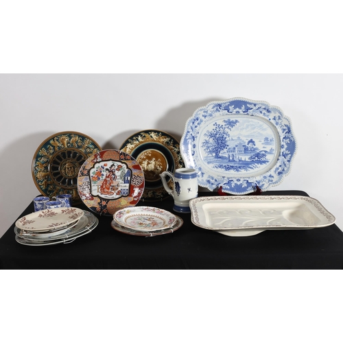 138 - A COLLECTION OF CHINA to include a glazed earthen ware bowl inscribed 'The Dairy Engineering Company... 