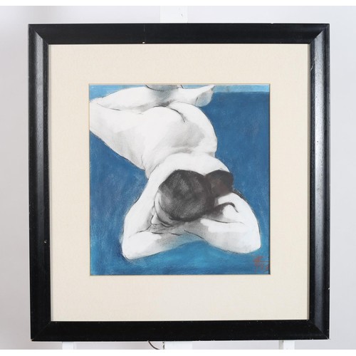 231 - ANTHONY O'BRIEN Reclining Nude Pastel Monogrammed lower right, dated '99 41cm (h) x 34cm (w)