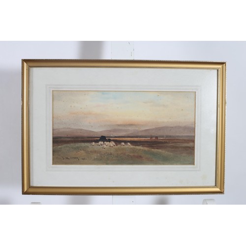 749 - W. CALLOWAY Stackyard Milltown Watercolour Signed lower left Inscribed and dated 1891 35cm (h) x 41c... 