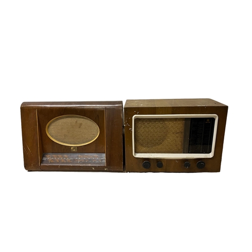 650 - 5 VINTAGE VALVE RADIOS, to include His Master's Voice and Ekco models, 4 VINTAGE RADIOS including ti... 