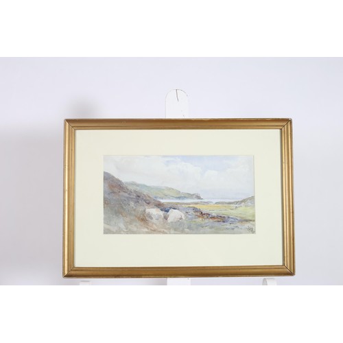 589 - ZARA BYRNE Lake Scene Watercolour Signed lower right 31cm (h) x 47cm (w), CHINESE SCHOOL Abstract Co... 