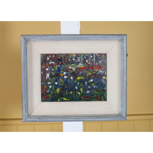 152 - IRISH SCHOOL Still Life, Floral Study Oil on canvas Signed lower right 14cm (h) x 19cm (w) indistinc... 