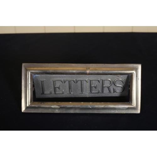 541 - A BRASS DOOR LETTER FLAP inscribed 'Letter'