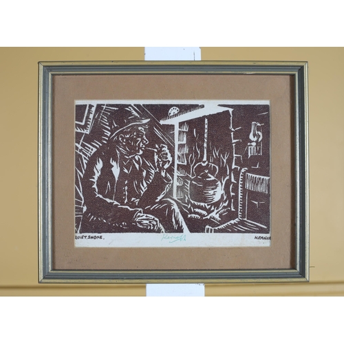 579 - HARRY KERNOFF Quiet Smoke A lithograph Signed in the margin 15cm (h) x 19cm (w), HARRY KERNOFF Dark ... 