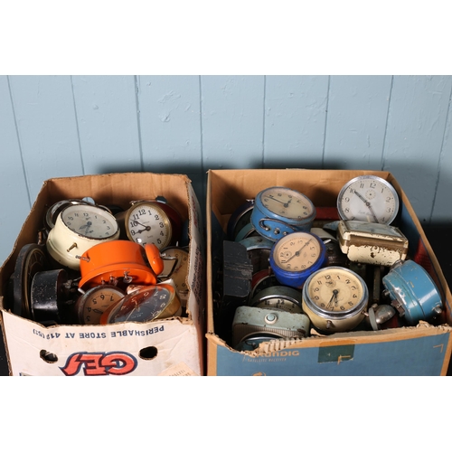 617 - SIX BOXED LOTS OF VINTAGE ALARM CLOCKS