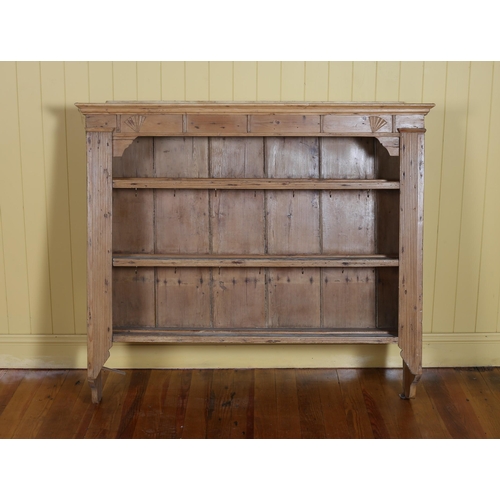 619 - A VINTAGE PINE SIDE CABINET with two frieze drawers and cupboards 108cm (h) x 122cm (w) x 43cm (d) t... 