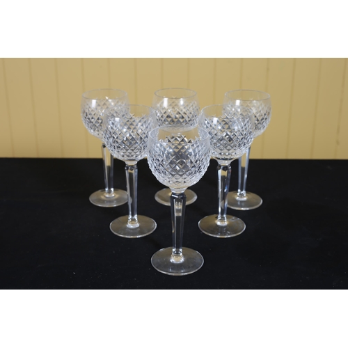 315 - A SET OF SIX WATERFORD CUT GLASS HOT GLASSES