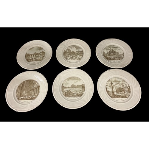 504 - A SET OF EIGHT WEDGEWOOD ASHLAR BONE CHINA PLATES, a twenty five piece Wedgewood strawberry and vine... 