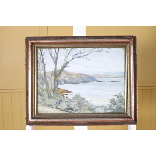 233 - THEO J. GRACEY Seascape Oil on board Signed lower left 29cm (h) x 38cm (w)