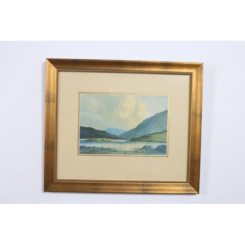 563 - DOUGLAS ALEXANDER (1871-1945 R.H.A.) Near Lough Altan Donegal Watercolour Bears label verso 25cm (h)... 