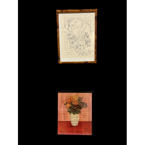 680 - A MISCELLANEOUS COLLECTION TO INCLUDE PRINTS, MIRRORS, WICKER BASKETS etc.