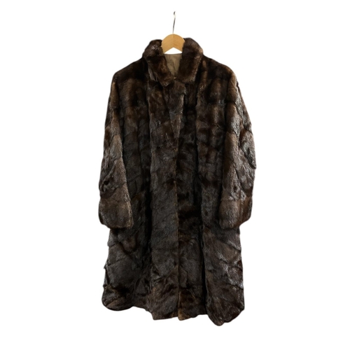 540 - A MINK COAT approximately size 12